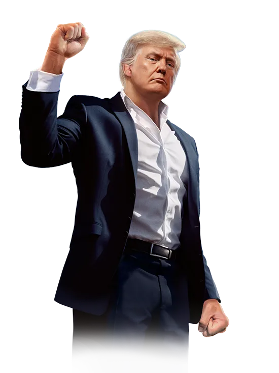 TRUMP2 with Fist in the Air
